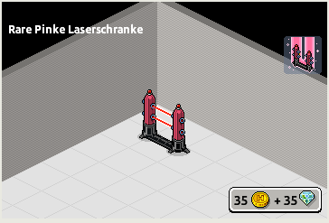 Pinke Laserschranke